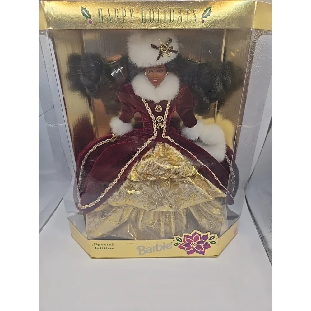 VTG 1996 Happy Holidays Barbie - African American Special Edition - New in Box